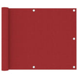 Vidaxl Balkon Bildschirm 75x300 cm Oxford Stoff rot