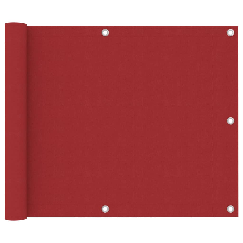 Vidaxx Balkonschirm 75x400 cm Oxford-Stoff rot