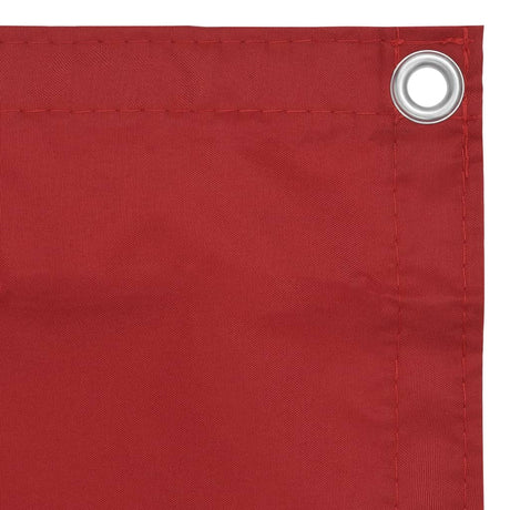 Vidaxl Balkon Bildschirm 75x600 cm Oxford Stoff rot