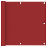 Vidaxl Balkon Bildschirm 90x300 cm Oxford Stoff rot