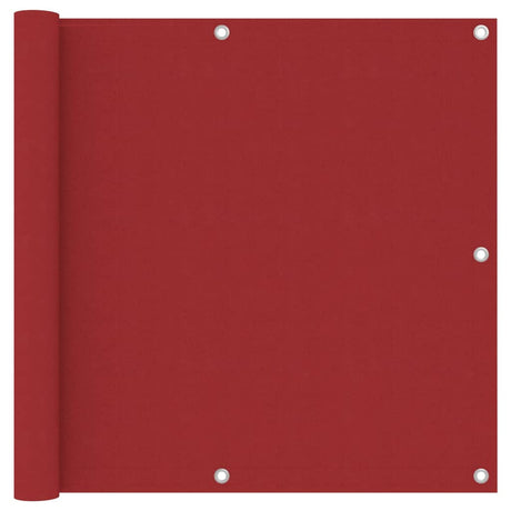 Vidaxl Balkon Bildschirm 90x300 cm Oxford Stoff rot