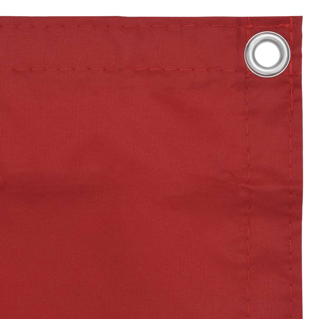 Vidaxl Balkon Bildschirm 120x600 cm Oxford Stoff rot