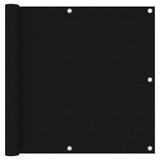 Vidaxl Balkon Bildschirm 90x400 cm Oxford Stoff schwarz