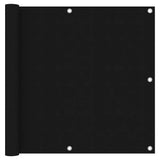 Vidaxl Balkon Bildschirm 90x600 cm Oxford Stoff schwarz