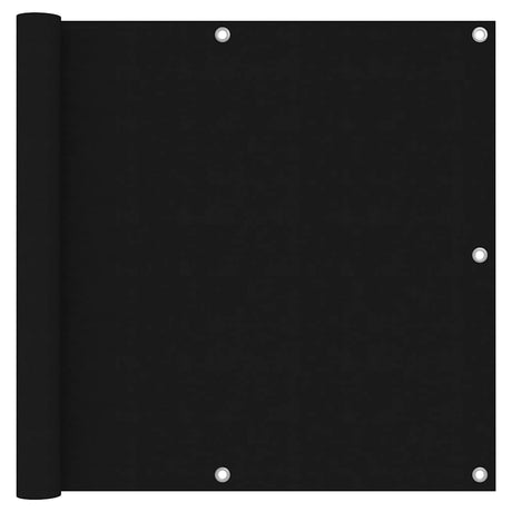 Vidaxl Balkon Bildschirm 90x600 cm Oxford Stoff schwarz