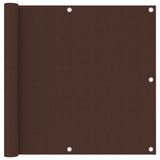 Vidaxl Balkon Bildschirm 90x600 cm Oxford Stoff braun