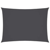 VIDAXL Sunshade Rechteck 2,5 x 4 M Oxford -Stoff -Anthrazit -gelenkt