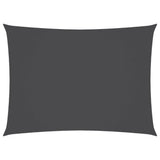 VIDAXL Sunshade Rechteck 2,5 x 4,5 M Oxford Stoffanthrazit -geläutet