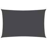 VIDAXL Sunshade Rechteck 3x6 M Oxford Stoffanthrazit -geläutet
