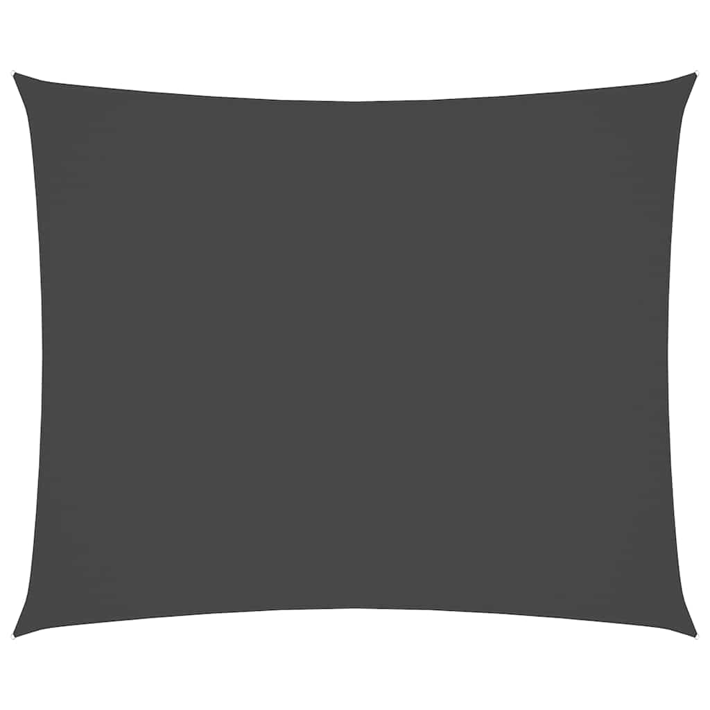 VIDAXL Sunshade Rechteckige 6x7 M Oxford -Stoffanthrazit -gelenkt