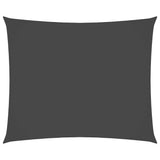 VIDAXL Sunshade Rechteckige 6x7 M Oxford -Stoffanthrazit -gelenkt