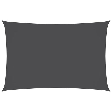 VIDAXL Sunshade Rechteckige 6x8 M Oxford -Stoffanthrazit -geläutet