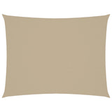 VIDAXL Sunshade Rechteck 5x7 M Oxford Stoff Beige