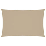 VIDAXL Sunshade Rechteck 5x8 M Oxford Stoff Beige