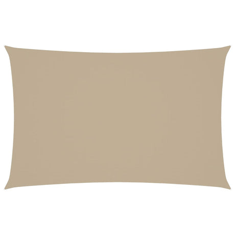 VIDAXL Sunshade Rechteck 5x8 M Oxford Stoff Beige