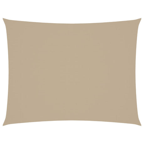 VIDAXL Sunshade Rechteck 6x7 M Oxford Stoff Beige
