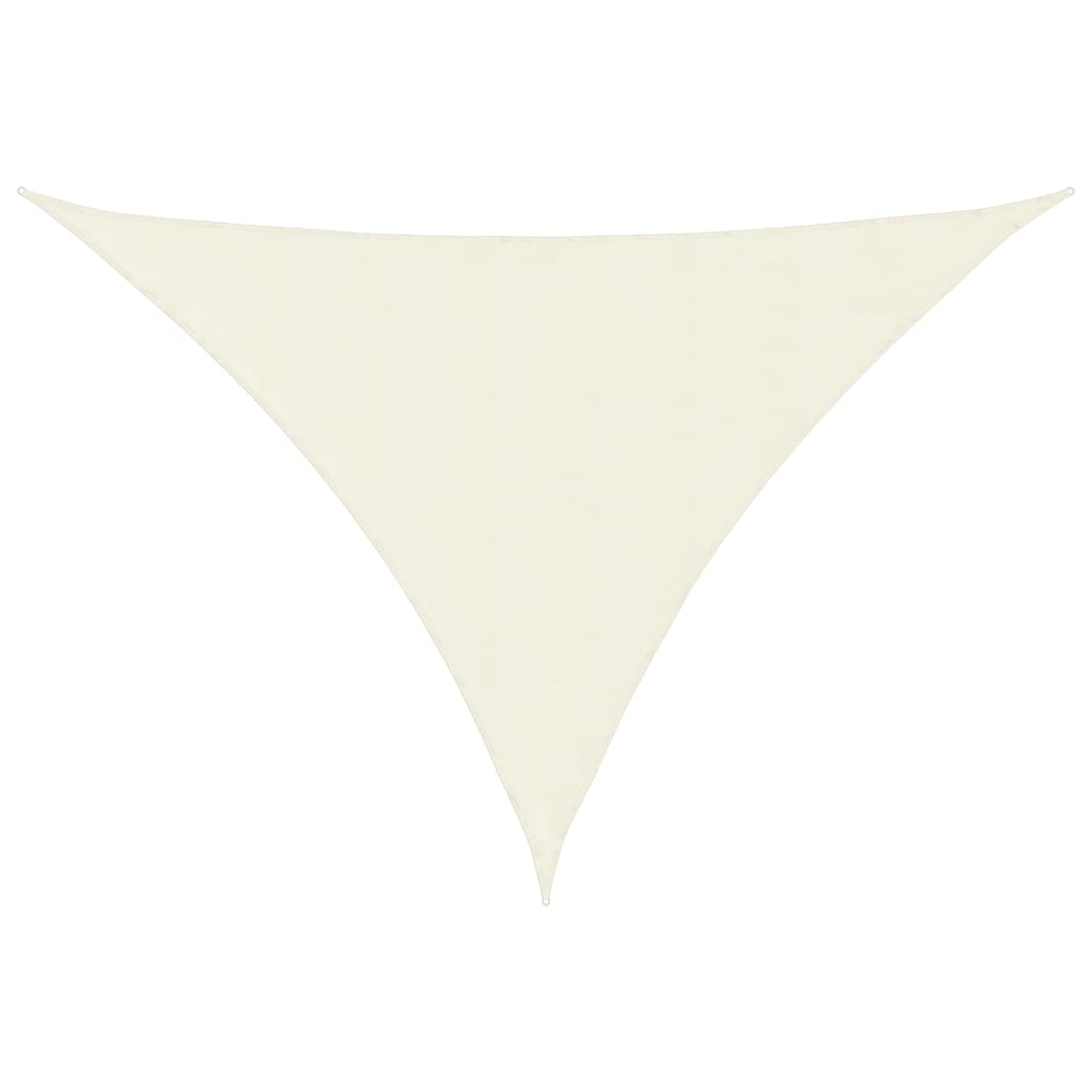 Vidaxl Sunshade Triangular 3,5x3,5x4,9 M Oxford Stoffcreme -Colored