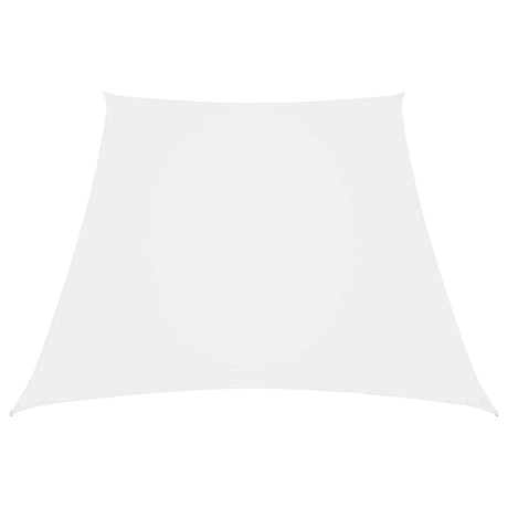 Vidaxl Zonnezeil Trapez 2 4x3 M Oxford Stoff weiß
