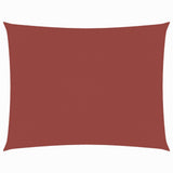 Vidaxl Sonnenschatten rechteckig 2,5 x 4 M Oxford Stoff Terrakotta -gelenkt