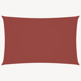 Vidaxl Sonnenschatten rechteckig 2,5 x 5 M. Oxford Stoff Terrakotta -ausgelöst