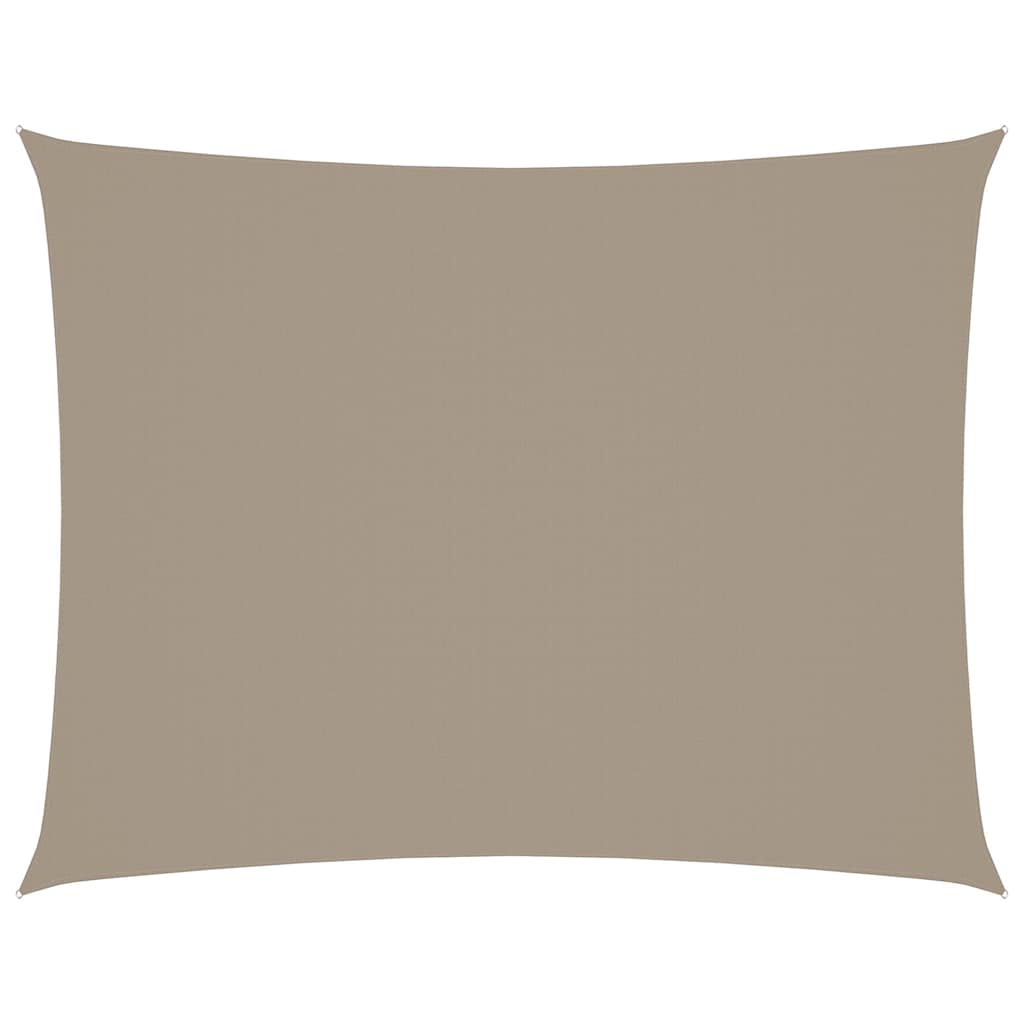 VIDAXL Sunshade Rechteck 3x4 M Oxford Stofftaupe