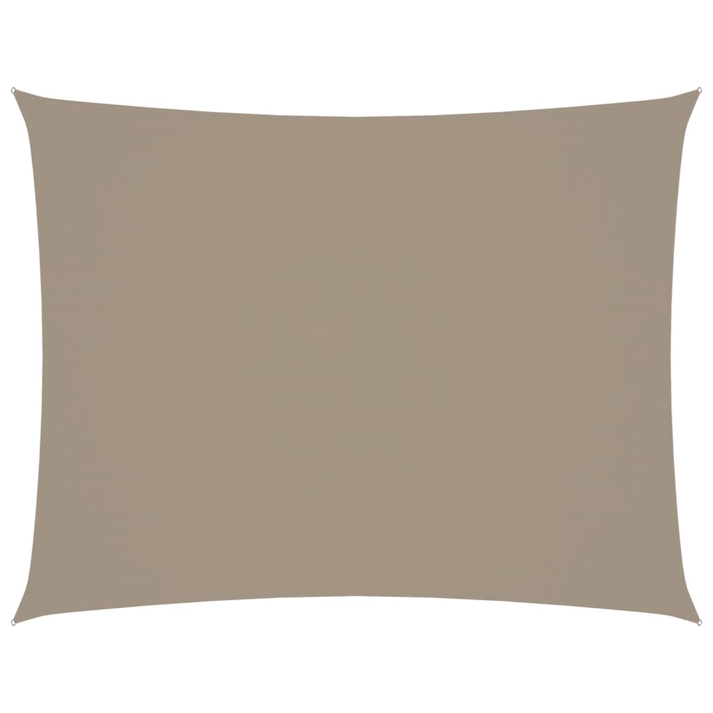VIDAXL Sunshade Rechteck 3,5 x 4,5 M Oxford Stofftaupe
