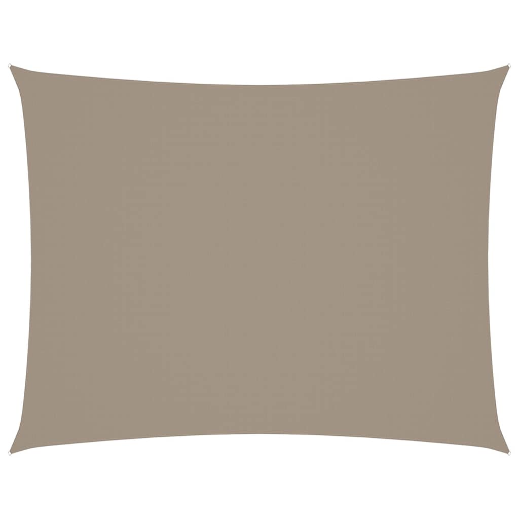VIDAXL Sunshade Rechteck 6x7 M Oxford Stofftaupe
