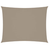 VIDAXL Sunshade Rechteck 6x7 M Oxford Stofftaupe