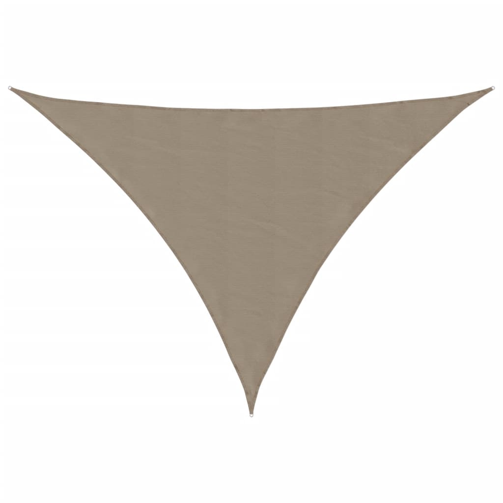 Vidaxl zonnescherm driehoekig 2,5x2,5x3,5 m oxford stof taupe