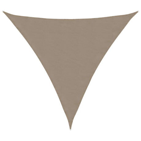 Vidaxl zonnescherm driehoekig 3x3x3 m oxford stof taupe