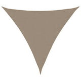 Vidaxl zonnescherm driehoekig 4x4x4 m oxford stof taupe