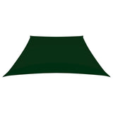 Vidaxl Zonnezeil Trapez 2 4x3 M Oxford Stoff dunkelgrün