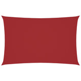 Vidaxl zonnescherm rechthoekig 2x4,5 m oxford stof rood