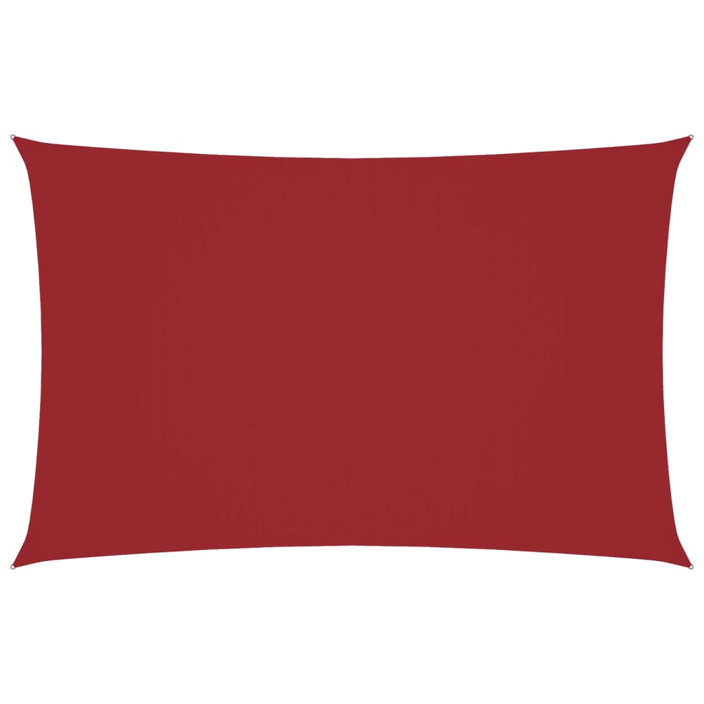 Vidaxl zonnescherm rechthoekig 2,5x5 m oxford stof rood