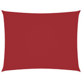 Vidaxl zonnescherm rechthoekig 3x4 m oxford stof rood