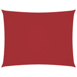 Vidaxl zonnescherm rechthoekig 3x4,5 m oxford stof rood