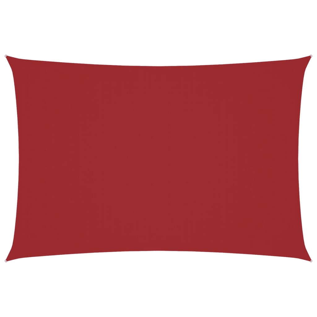 Vidaxl zonnescherm rechthoekig 3x6 m oxford stof rood