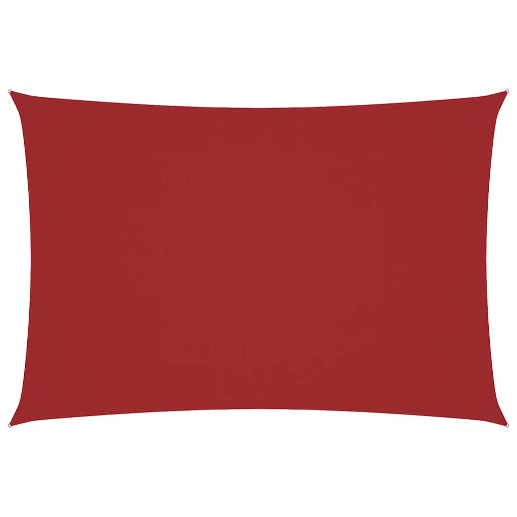 Vidaxl zonnescherm rechthoekig 3x6 m oxford stof rood