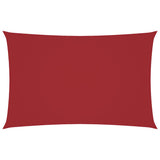 Vidaxl zonnescherm rechthoekig 4x7 m oxford stof rood