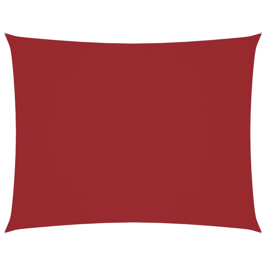 Vidaxl zonnescherm rechthoekig 5x7 m oxford stof rood
