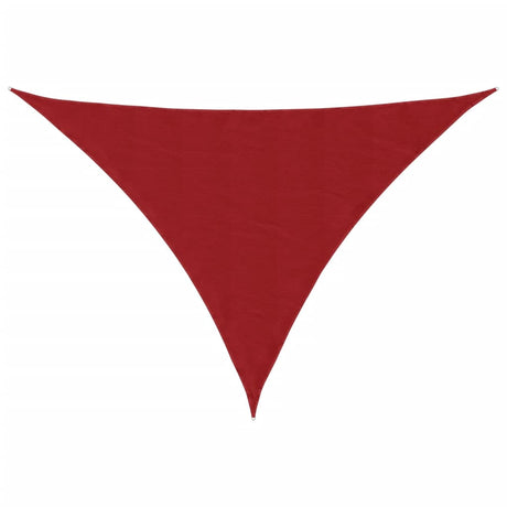 Vidaxl schaduwdoek driehoekig 3x4x4 m oxford stof rood