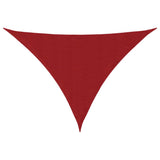 Vidaxl zonnescherm driehoekig 5x7x7 m oxford stof rood