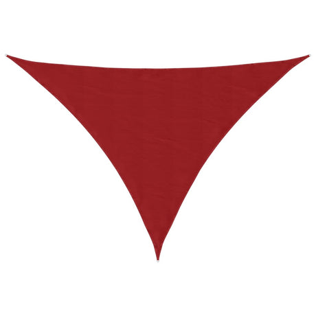 Vidaxl zonnescherm driehoekig 5x5x6 m oxford stof rood