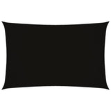 Vidaxl Sonnenschirm Rechteckige 2x4,5 M Oxford Stoff schwarz