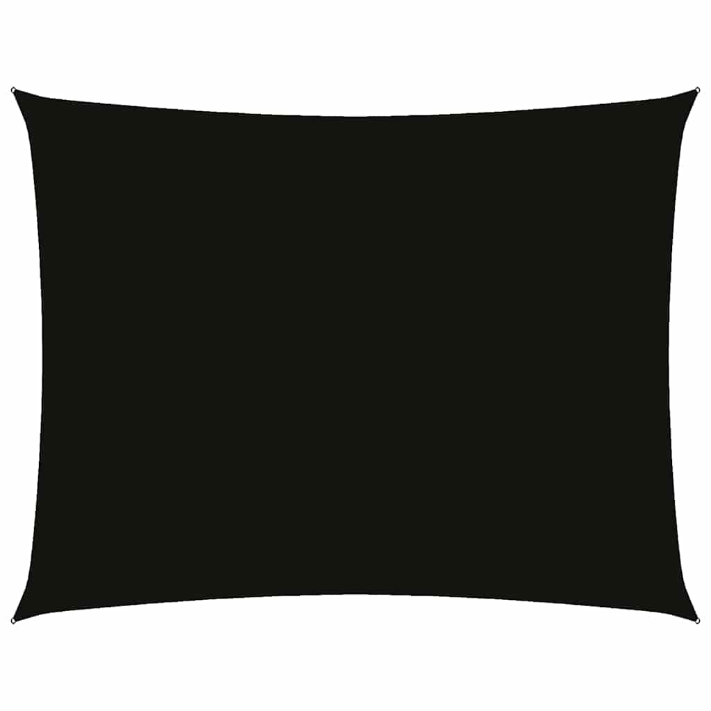 Vidaxl Sonnenschirm Rechteckig 3x6 M Oxford Stoff schwarz
