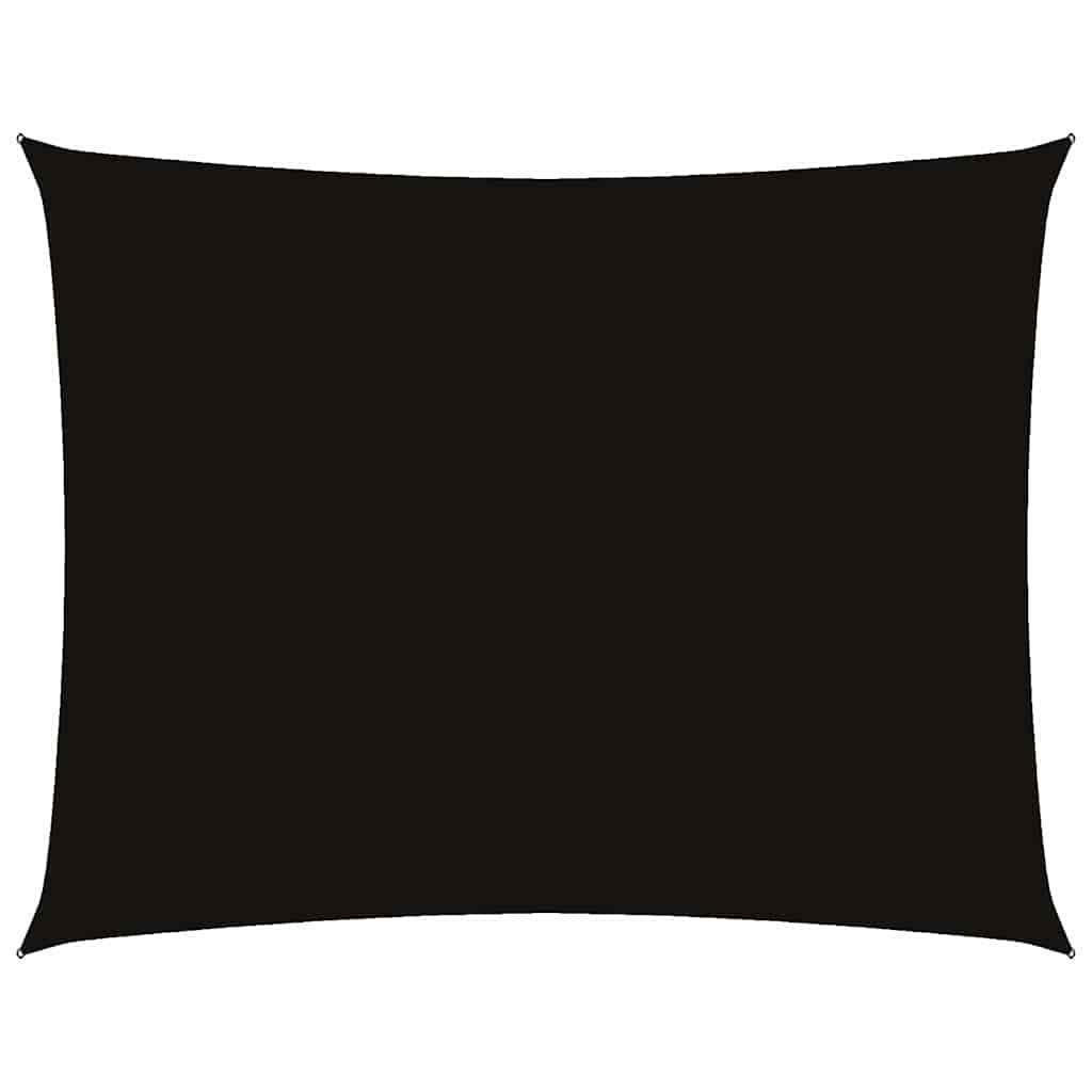 Vidaxl Sonnenschirm Rechteckig 4x6 M Oxford Stoff schwarz