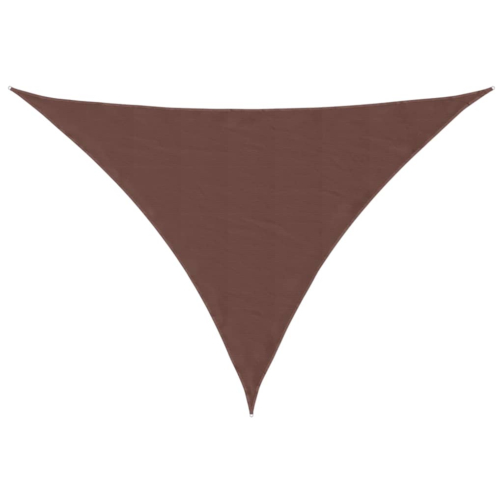 Vidaxl zonnescherm driehoekig 3x4x4 m oxford stof bruin