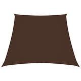 Vidaxl Zonnezeil Trapez 2 4x3 M Oxford Stoff braun