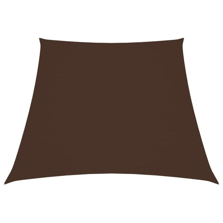 Vidaxl Zonnezeil Trapez 2 4x3 M Oxford Stoff braun