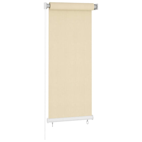 Vidaxl rolgordijn voor buiten 65(b)x140(h) cm hdpe crèmekleurig